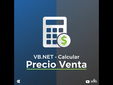 Curso VB.net -05 - Calcular Precio de Venta