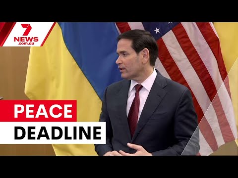 Trump's Friday deadline sparks urgent Ukraine peace talks | 7NEWS