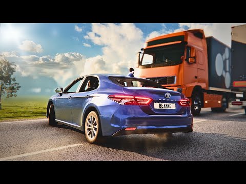 BeamNG Drive - Dangerous Overtaking Crashes #8