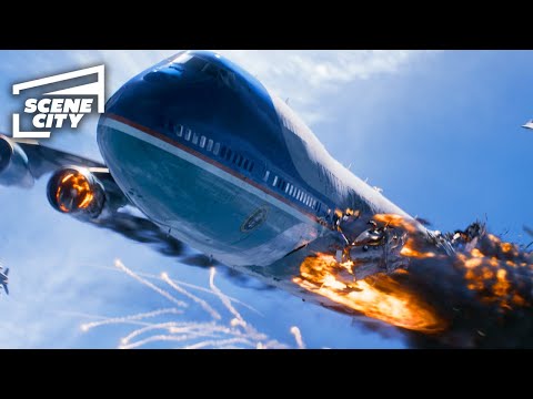 White House Down: Air Force One is Destroyed Scene