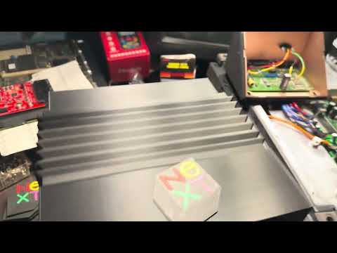 NeXT 3D Printed Cube Mac mini middle 2 perfect, shout out to 50 AirBnB in 50 Days for Saint Judes