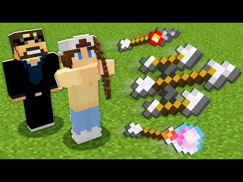 Minecraft, But There's Custom Arrows...