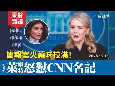 川普發言人與CNN名記再次爆發激烈衝突。萊維特一句話封死柯林斯追問。#白宮簡報會 #萊維特 #川普 | 新視野 20251213