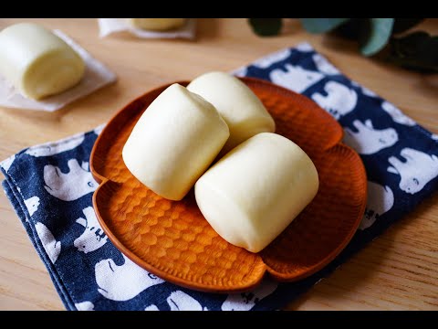 手工鮮奶饅頭,分享如何手揉做出白拋拋細緻的饅頭~