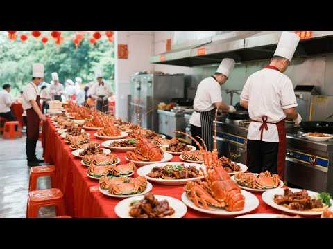 With 200 people we went to the medicine capital of Anhui province Bozhou for a wedding feast. It w