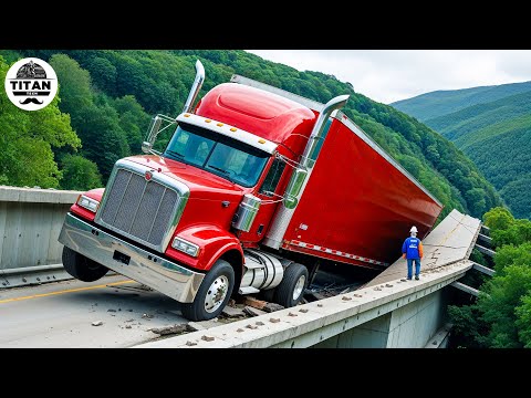 Dangerous Idiots Fastest Truck & Heavy Equipment Fails | Extreme Oversized Truck Transport #107