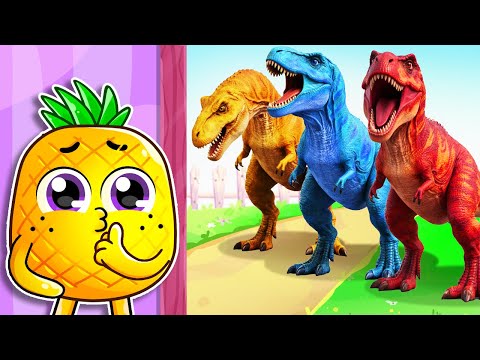Dinosaurs Stories for Kids | Dinosaurs Become Alive | T-rex Roar Song | YUM YUM - Funny Kids Songs