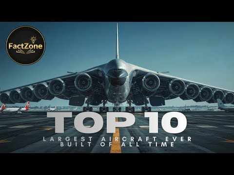 Top 10 Giant Aircraft That Ever Took to the Skies ✈️ | World’s Largest Planes #Top10Aircraft #viral