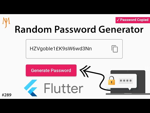 Flutter Tutorial - Strong Random Password Generator