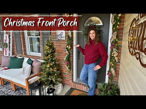 Cozy Christmas Front Porch Decorate With Me πβ¨| Christmas 2024 Decorating Inspiration