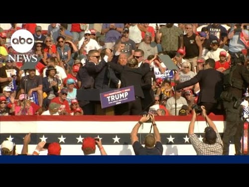 Secret Service rushes Trump off stage at Pennsylvania rally
