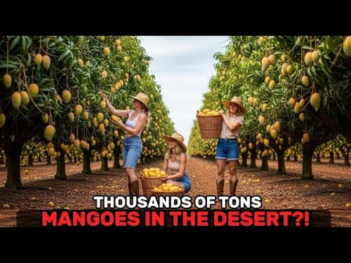 Farming Documentary | How Do Australian Farmers Grow and Harvest Mangoes by the Thousands of Tons?