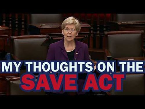 SAVE Act: Warren Fights Back Against “Jim Crow 2.0,” Slams Trump’s Reckless War in Iran