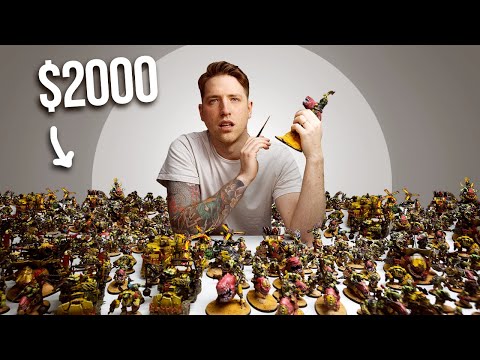 I painted Orks for 200 hours just to give it to a stranger!