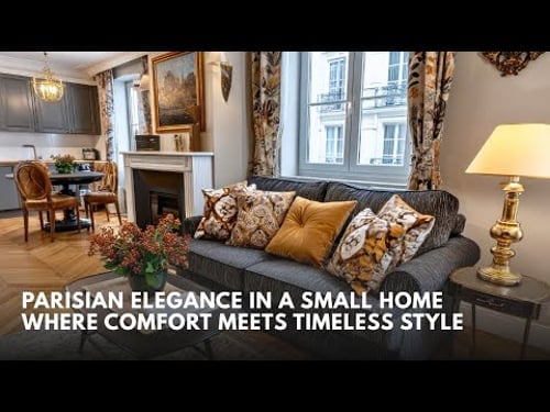 Parisian Elegance in a Small Home Where Comfort Meets Timeless Style