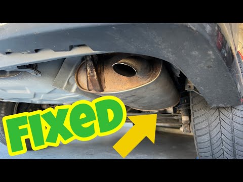 No welding! Broken exhaust fixed at home for $20.