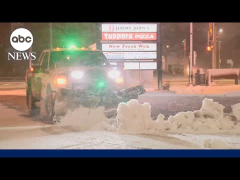 Winter storm warnings as snow and ice cause travel chaos