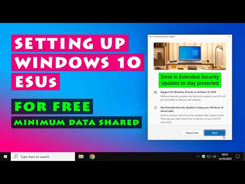 Setting Up Windows 10 ESUs - For Free!