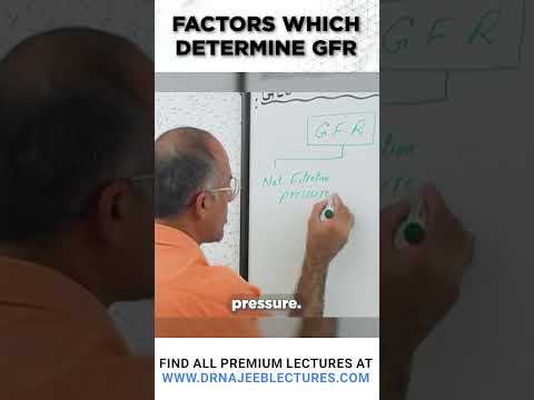 Factors which Determine GFR #drnajeeb #shortvideo #drnajeeblectures #gfr