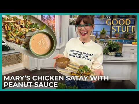 Mary Berg’s Chicken Satay with Peanut Sauce | The Good Stuff with Mary Berg