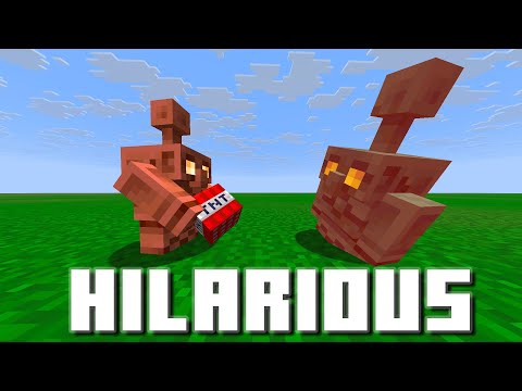 Minecraft’s Copper Golems Are HILARIOUS