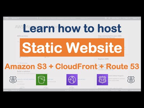 Host a static website on AWS S3 using Cloud Front Distribution and Route53
