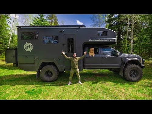 Living 96hrs OFF-GRID in a $1,000,000 EARTH ROAMER!!! (ultimate luxury)