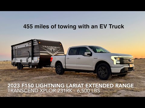 455 miles of towing with a 2023 F150 Lightning Extended Range