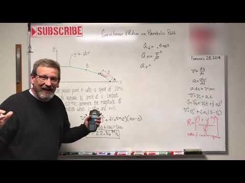 Dynamics - Lesson 10: Curvilinear Motion on a Parabolic Path