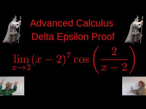 Advanced Calculus Delta Epsilon Limit Proof with Trig Function