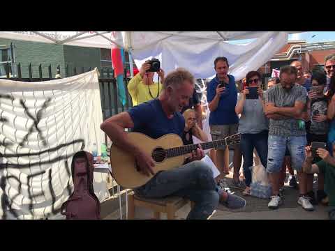 Sting al presidio Bekaert - Message in a bottle