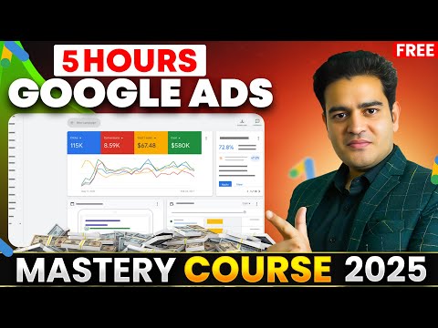 Latest Google Ads Tutorial 2025 | Become Google Ads Expert and Get High Paying Job #googleadscourse