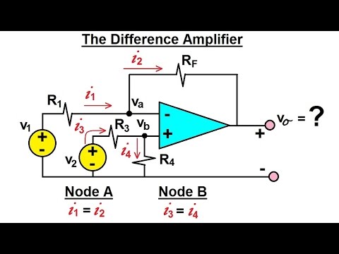Electrical Engineering: Ch 5: Operational Amp (15 of 28) The Difference Amplifier
