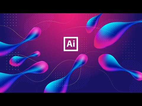 Gradient liquid background - Illustrator tutorial
