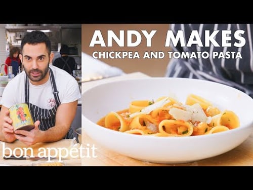 Andy Makes Pasta with Tomatoes and Chickpeas | From the Test Kitchen | Bon Appétit