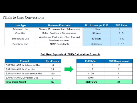 RISE with SAP Licensing | FUE Calculations