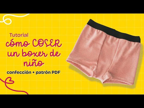 Cómo coser un boxer de niños + patrón en PDF