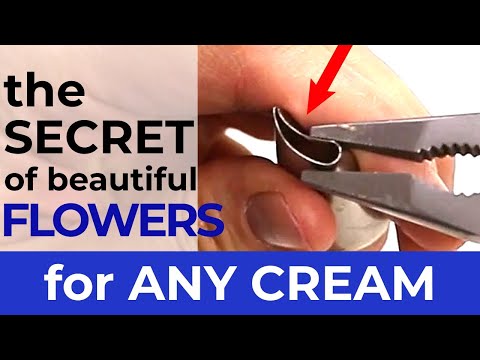 The SECRET of beautiful FLOWERS for DELICATE petals. For any cream.