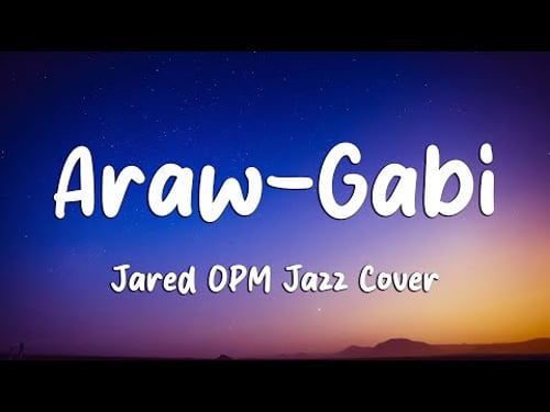 Araw-Gabi - Regine Velasquez (OPM Jazz Cover by Jared) (Lyrics) (Loop Video)