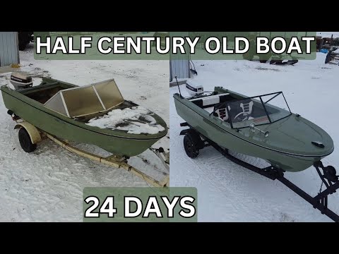 $900 - HALF-CENTURY OLD - Marketplace Boat Restoration - Start to Finish - 4k