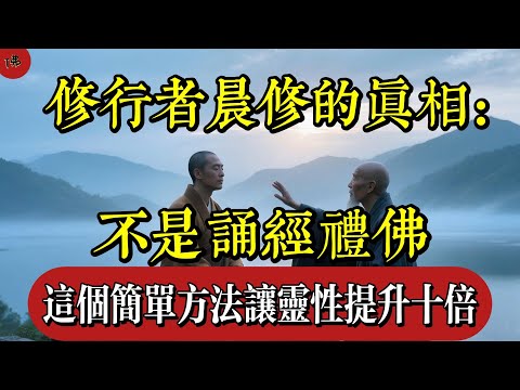 修行者晨修的真相:不是誦經禮佛,這個簡單方法,讓靈性提升十倍|佛教 |佛學知識|修心修行|禪悟人生 |南無阿彌陀佛|養生|談佛心安