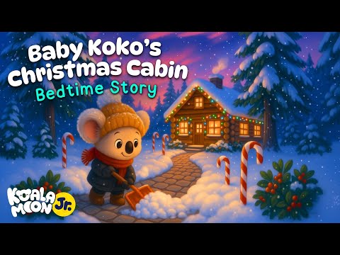Baby Koko's Christmas Cabin 🎄 The COZIEST Bedtime Story with Baby Sleep Music 💤 Safe for Toddlers