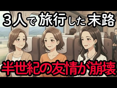 3人で旅行した後、親友からの連絡がパッタリ途絶えた悲惨な末路!無神経な言葉で友情崩壊。50年の友情を終わらせた旅 。年齢を重ねて変化する友人関係 | シニアの旅行 | 老後の幸せ | 老後の友達