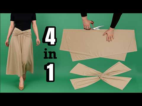 Sew This Very Easy Miracle Skirt ❣️ Wear in 4 Styles