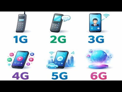 Every Mobile Networks evolution Explained from 1G -6G