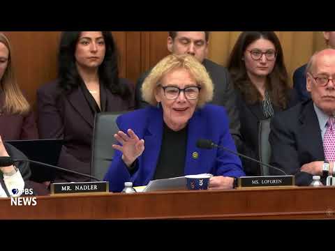 WATCH: Rep. Lofgren questions Attorney General Pam Bondi in oversight hearing