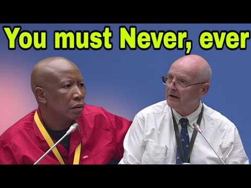 Julius Malema tears apart Paul O'Sullivan Credibility. You must never ever.