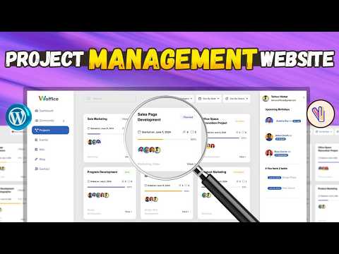 How to Create a Project Management Website using WordPress (Woffice & WordPress Tutorial 2025)