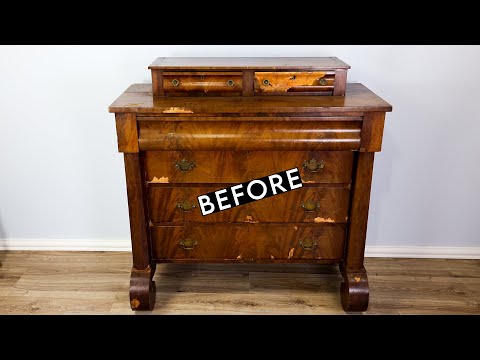 170 Year Old Empire Dresser ~ Furniture EXTREME Makeover