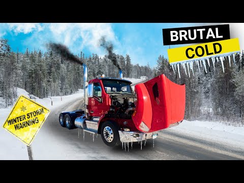 Semi Broke Down in the Worst Weather Conditions!!